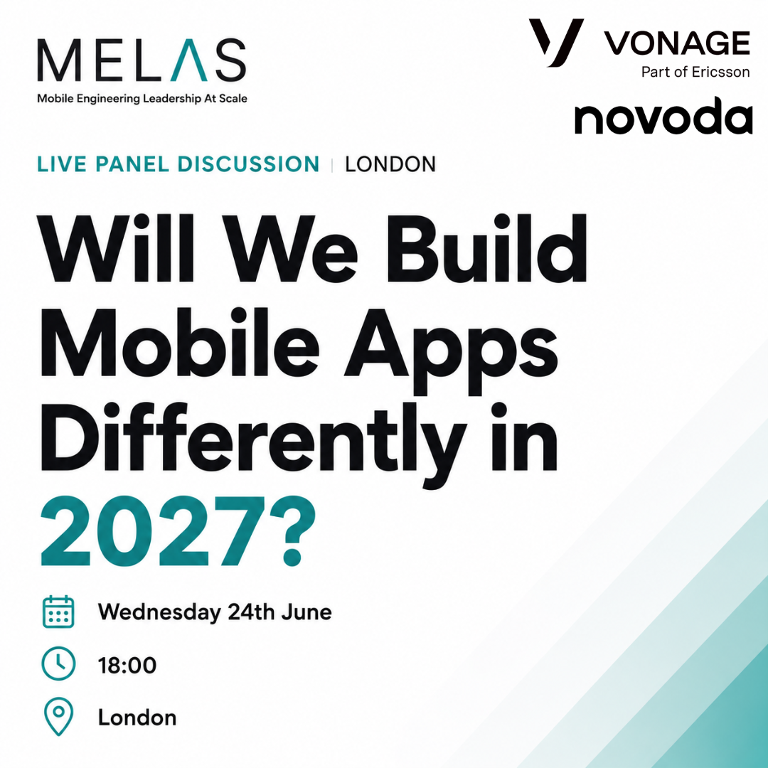 Cover art for #Mobile Engineering Leadership at Scale: Will We Build Mobile Apps Differently in 2027? — Vonage