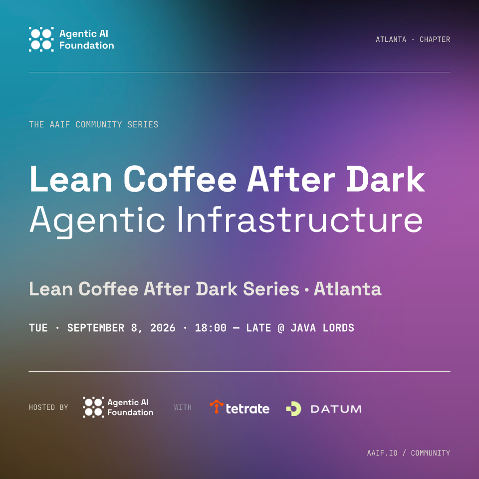 Lean Coffee After Dark: Agentic Infrastructure