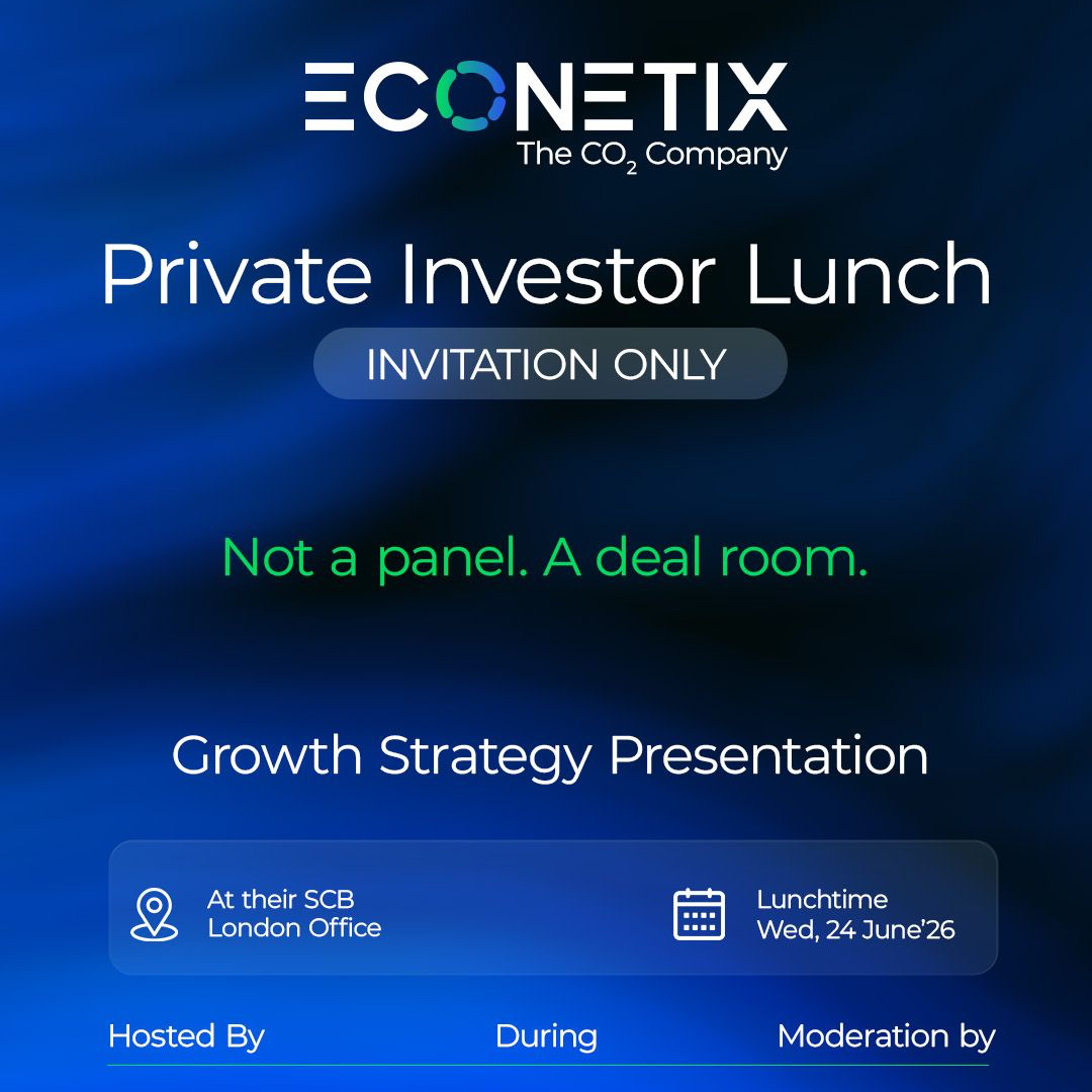 Econetix: The CO₂ Company | Private Investor Lunch during LCAW