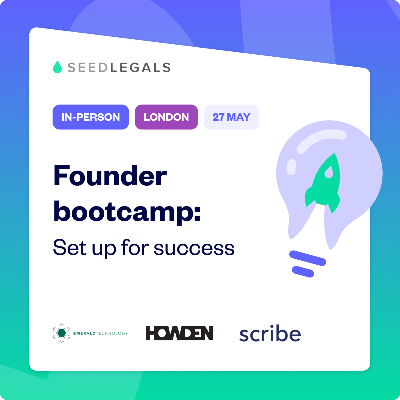 Founder bootcamp: Set up for success