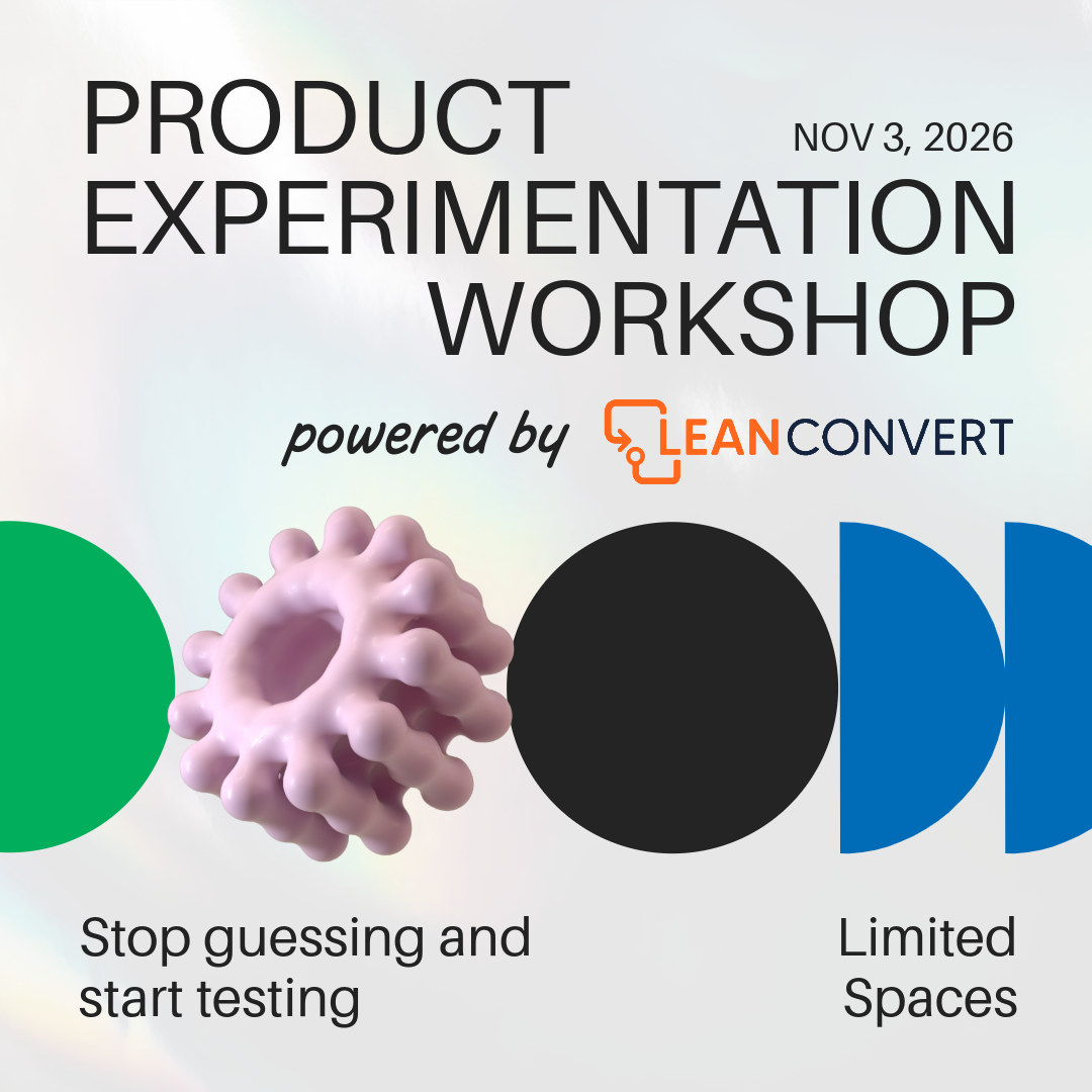 Product Experimentation Workshop powered by LeanConvert