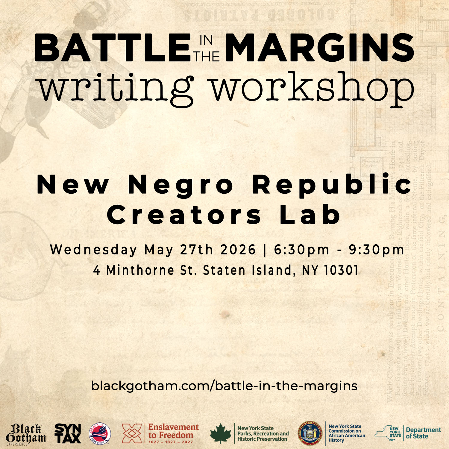 Cover art for #The Creator's Lab Workshop #1 — 4 Minthorne St