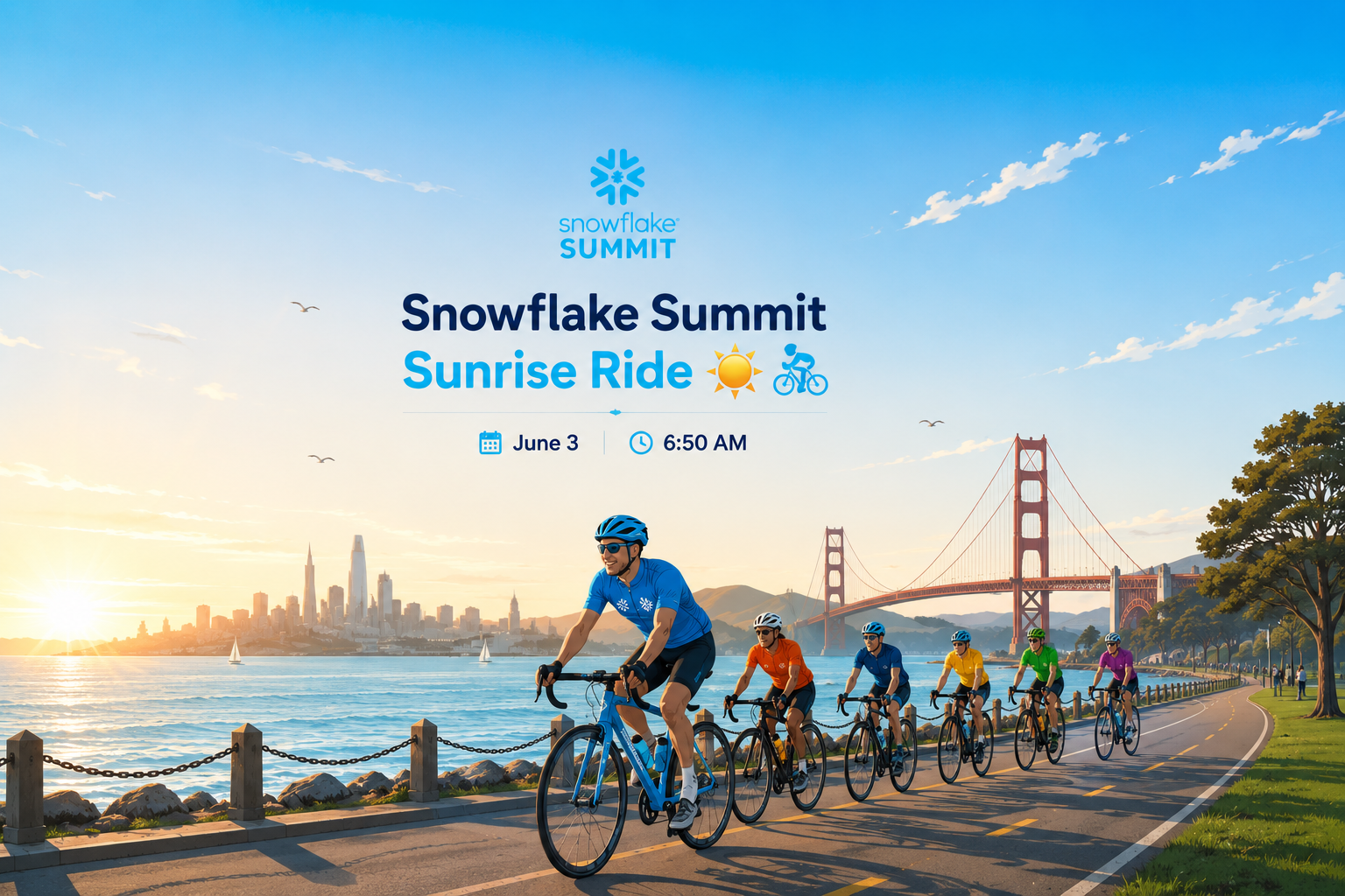 Cover art for #Snowflake Summit Sunrise Ride ☀️🚴 — 1 Ferry Building