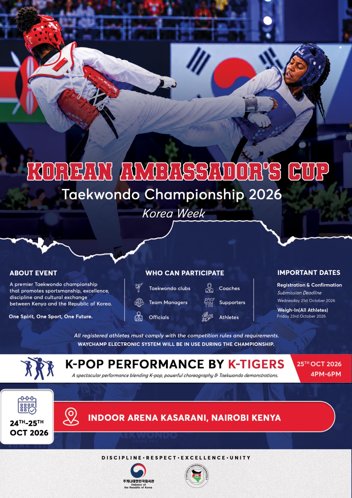 Korean Ambassador’s Cup Taekwondo Championship 2026