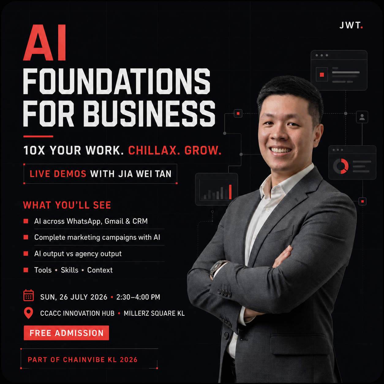 AI Foundations for Business: 10x Your Work, Chillax, Get Promoted & Grow Your Business
