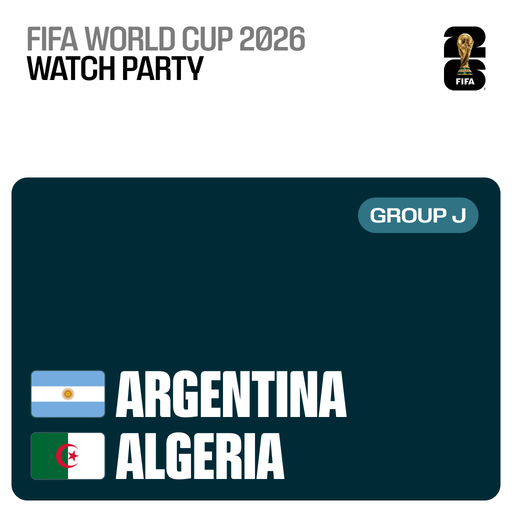 Argentina vs. Algeria: Founders Watch Party
