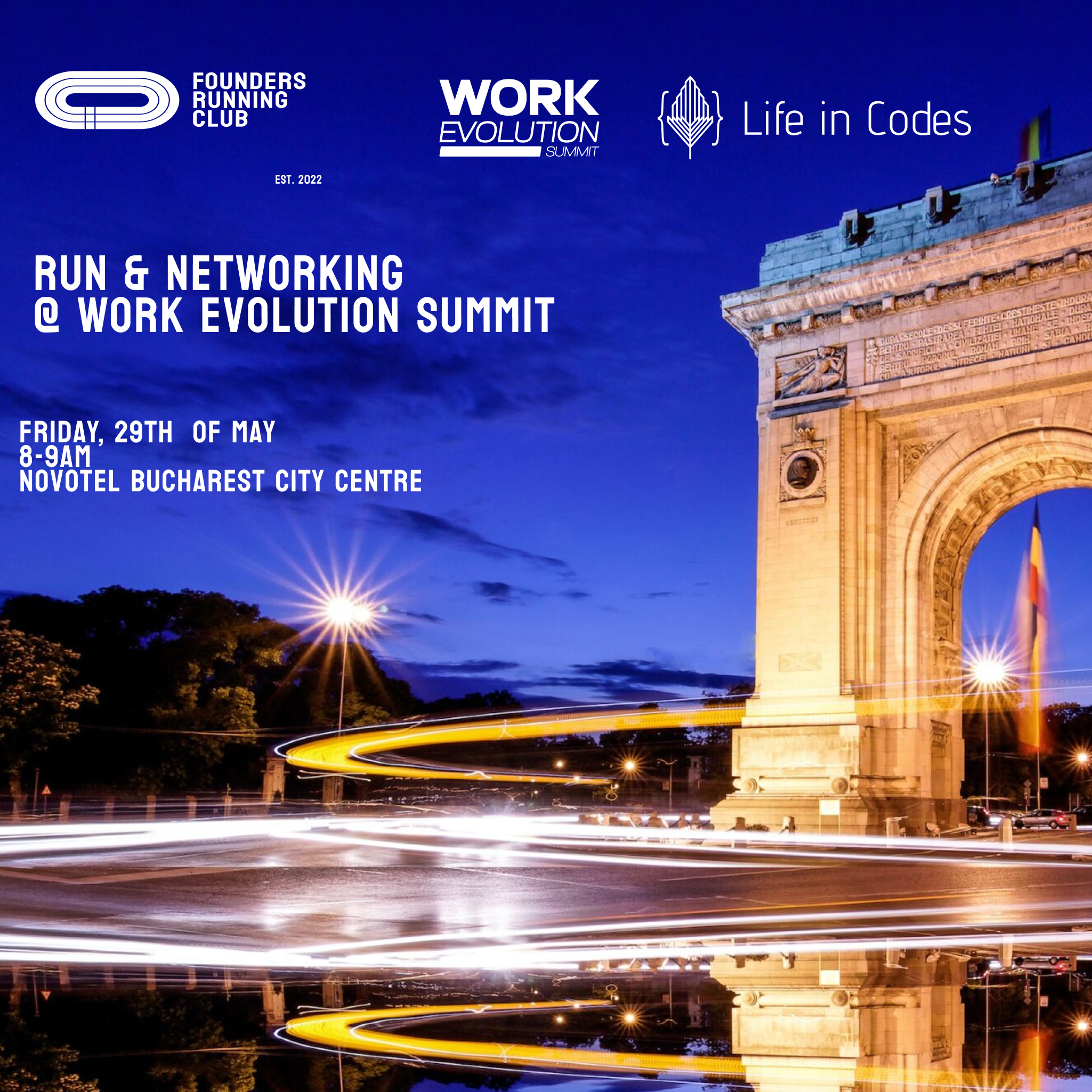 Run&Networking by Founders Running Club & Work Evolution Summit