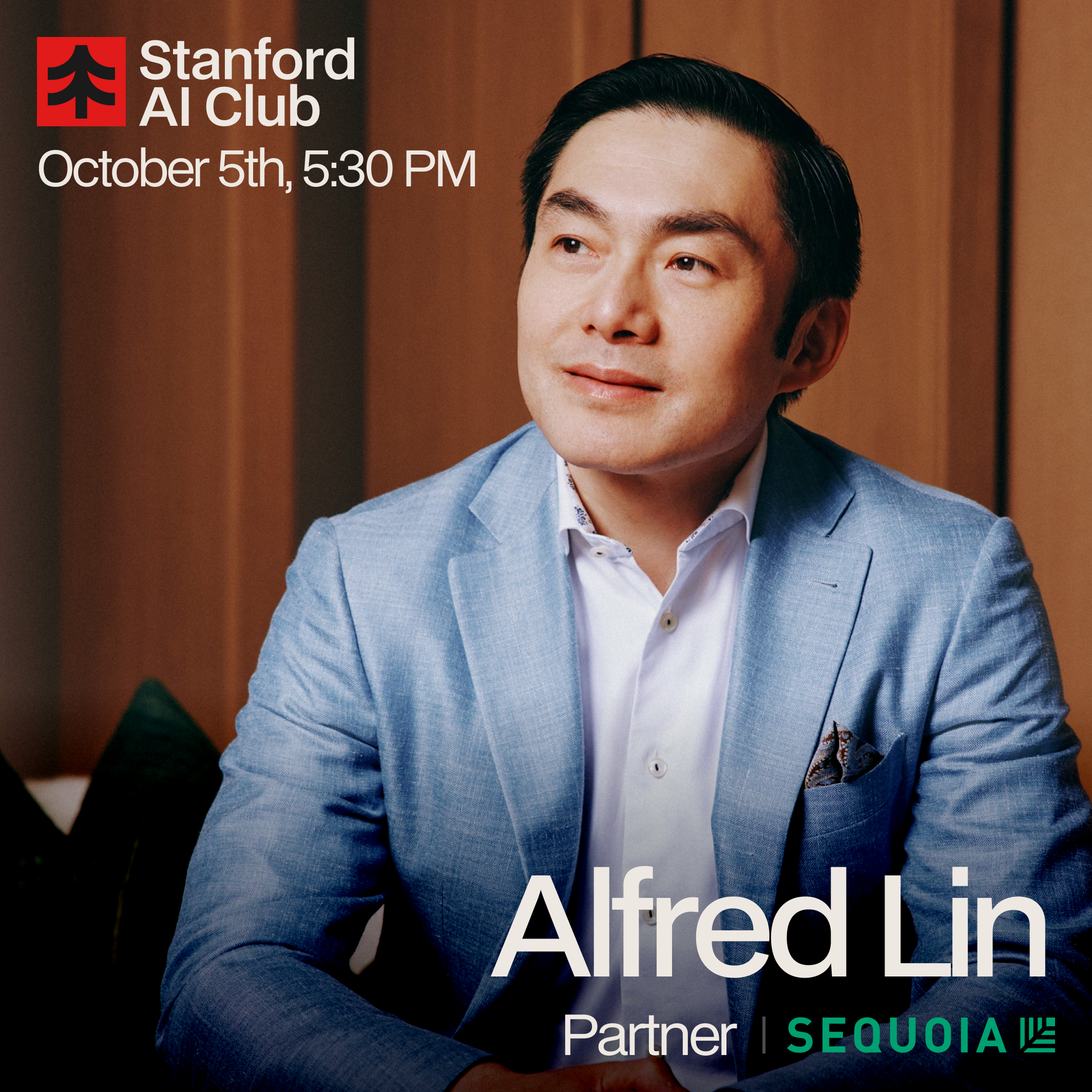 Alfred Lin (Sequoia) en el Club de IA de Stanford