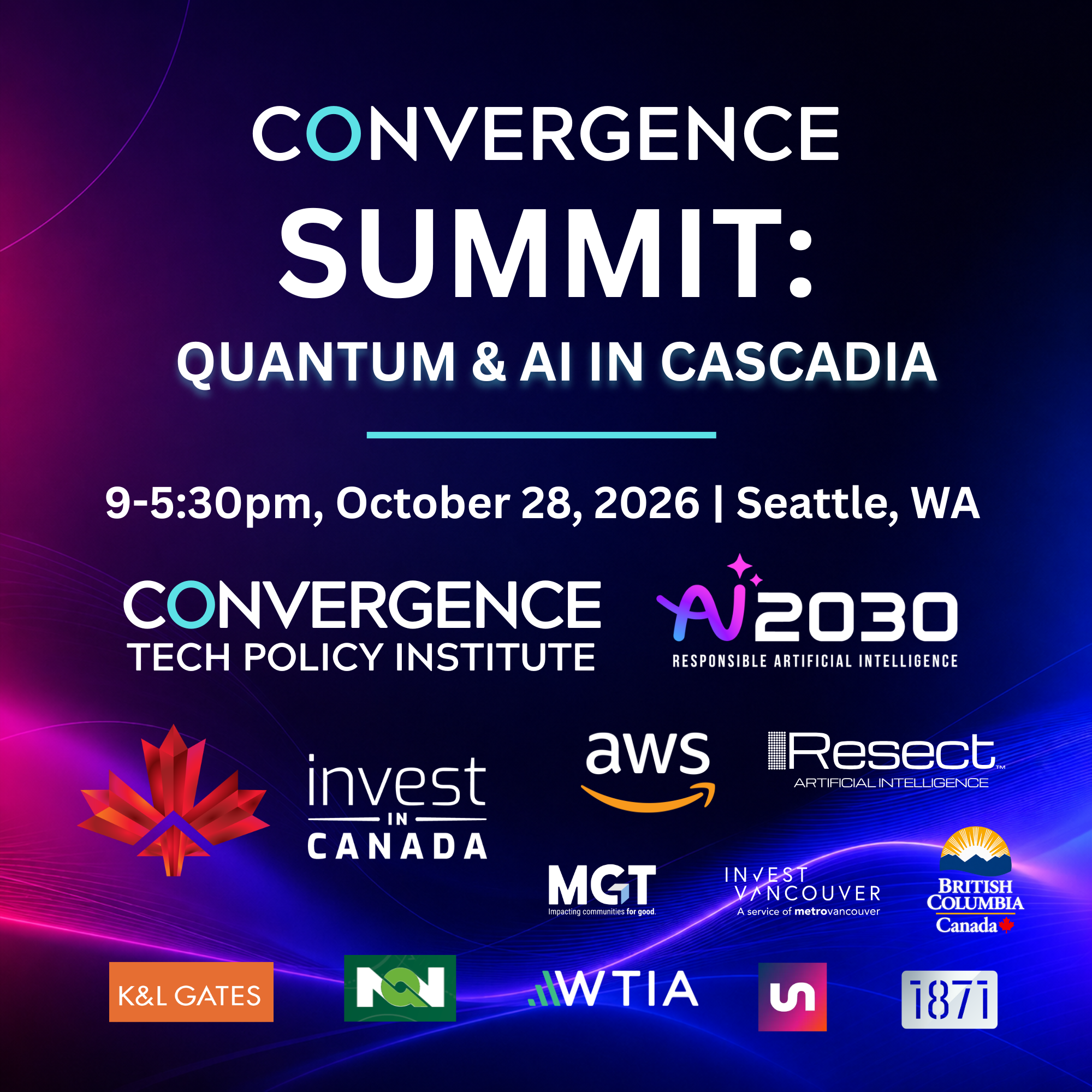 Convergence Summit: Quantum & AI in Cascadia