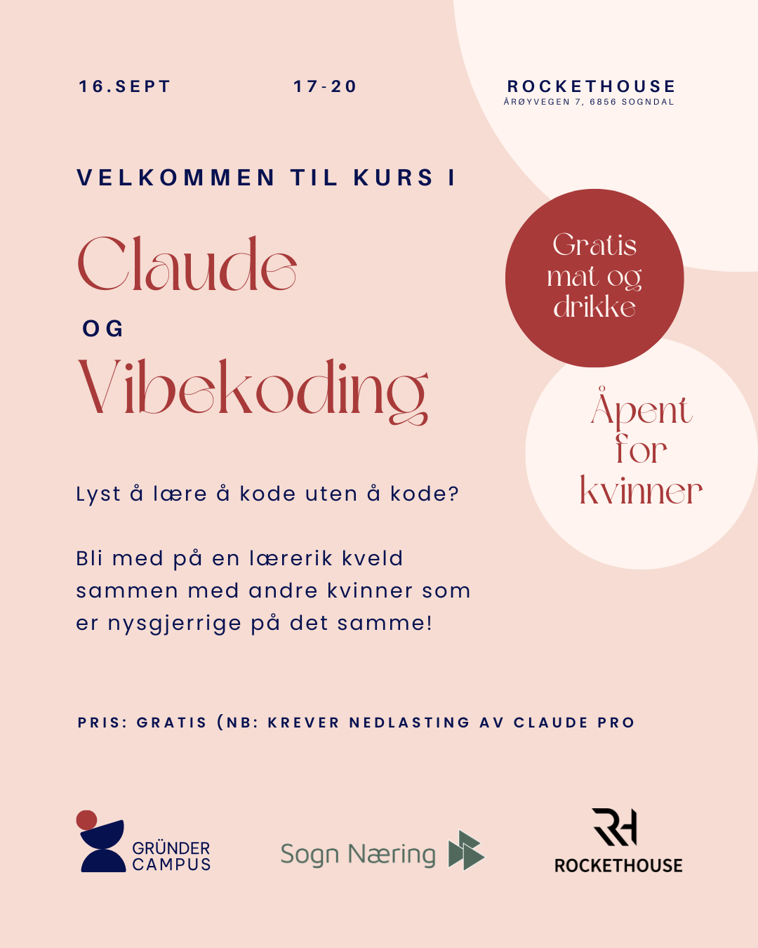 Course in Claude and vibe coding for women
