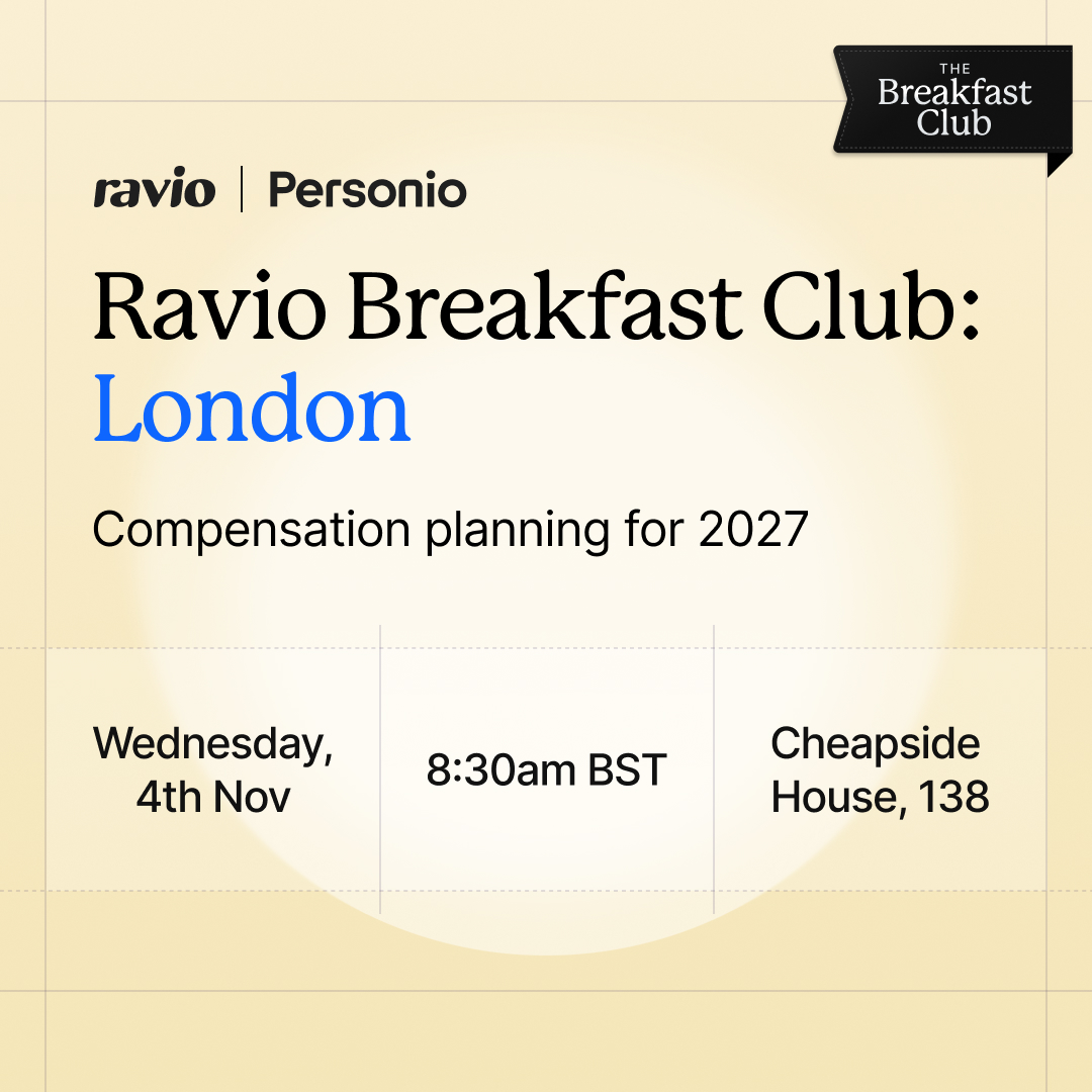 Ravio Breakfast Club London: Comp planning for 2027