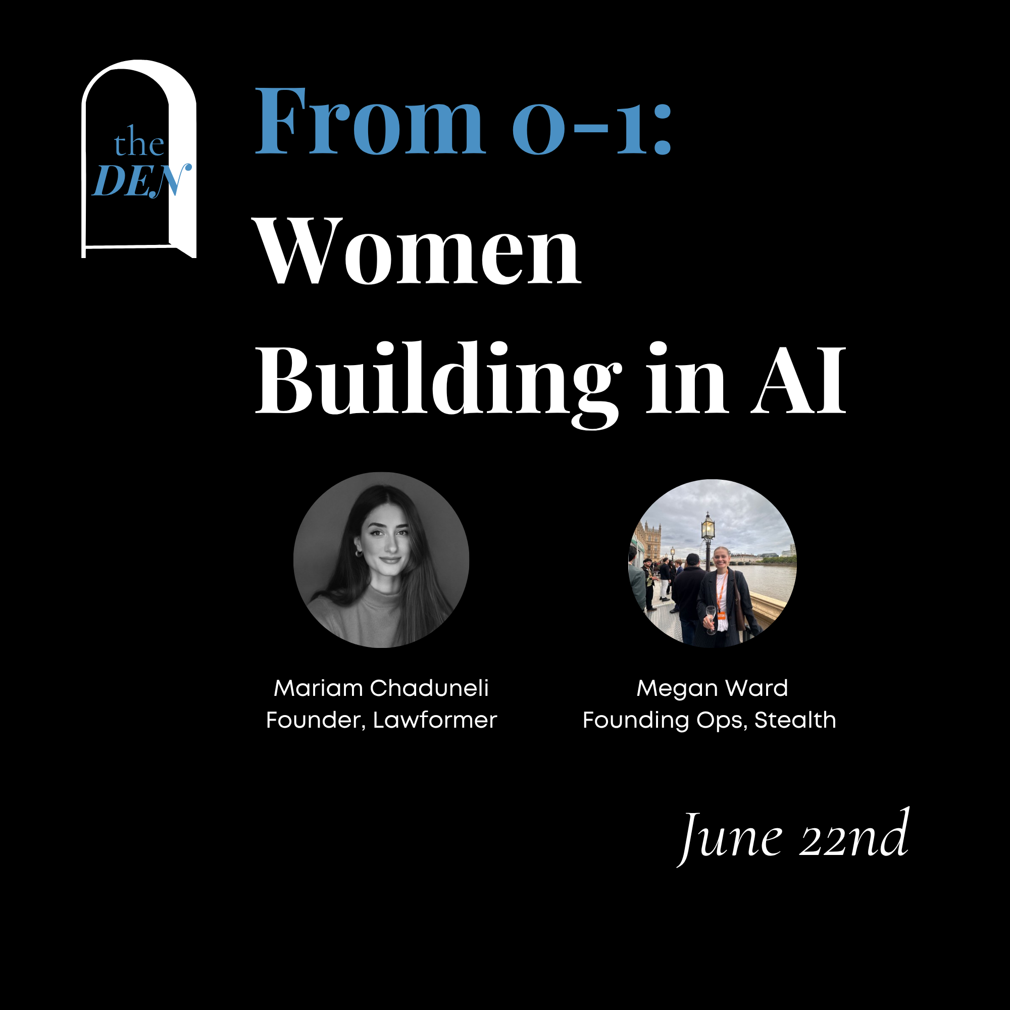 Cover art for #From 0-1: Women Building In AI — London, United Kingdom