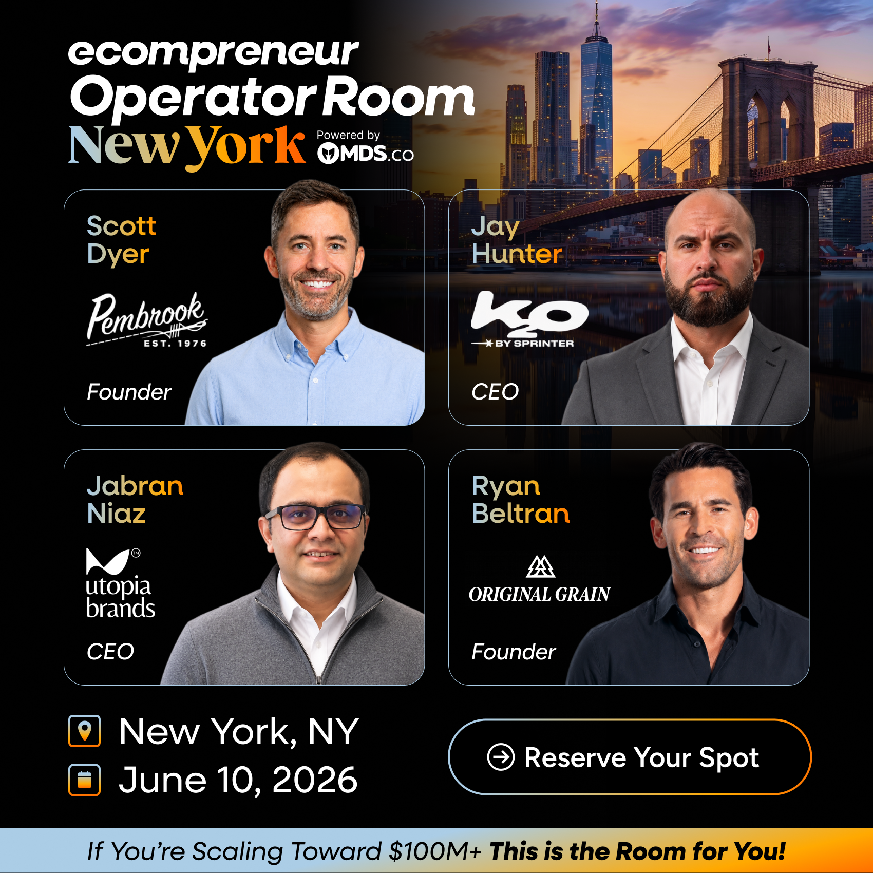 Cover art for #Operator Room New York June 2026 — New York, NY