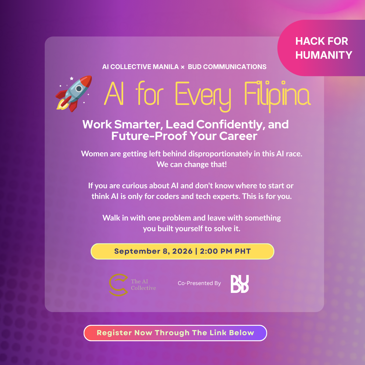 O Coletivo de IA Manila x Hack Bud para a Humanidade