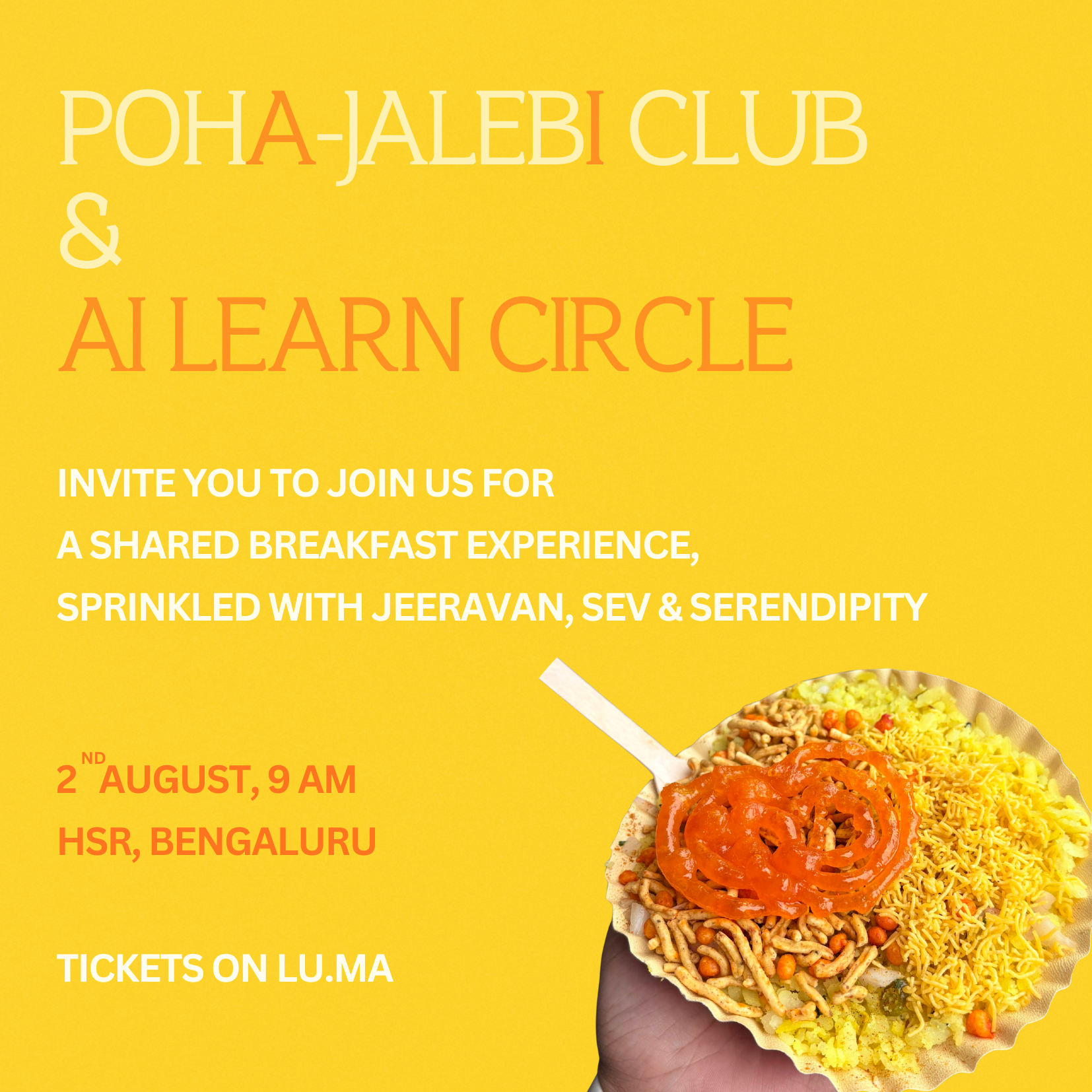 Poha-Jalebi Club x AI Learn Circle