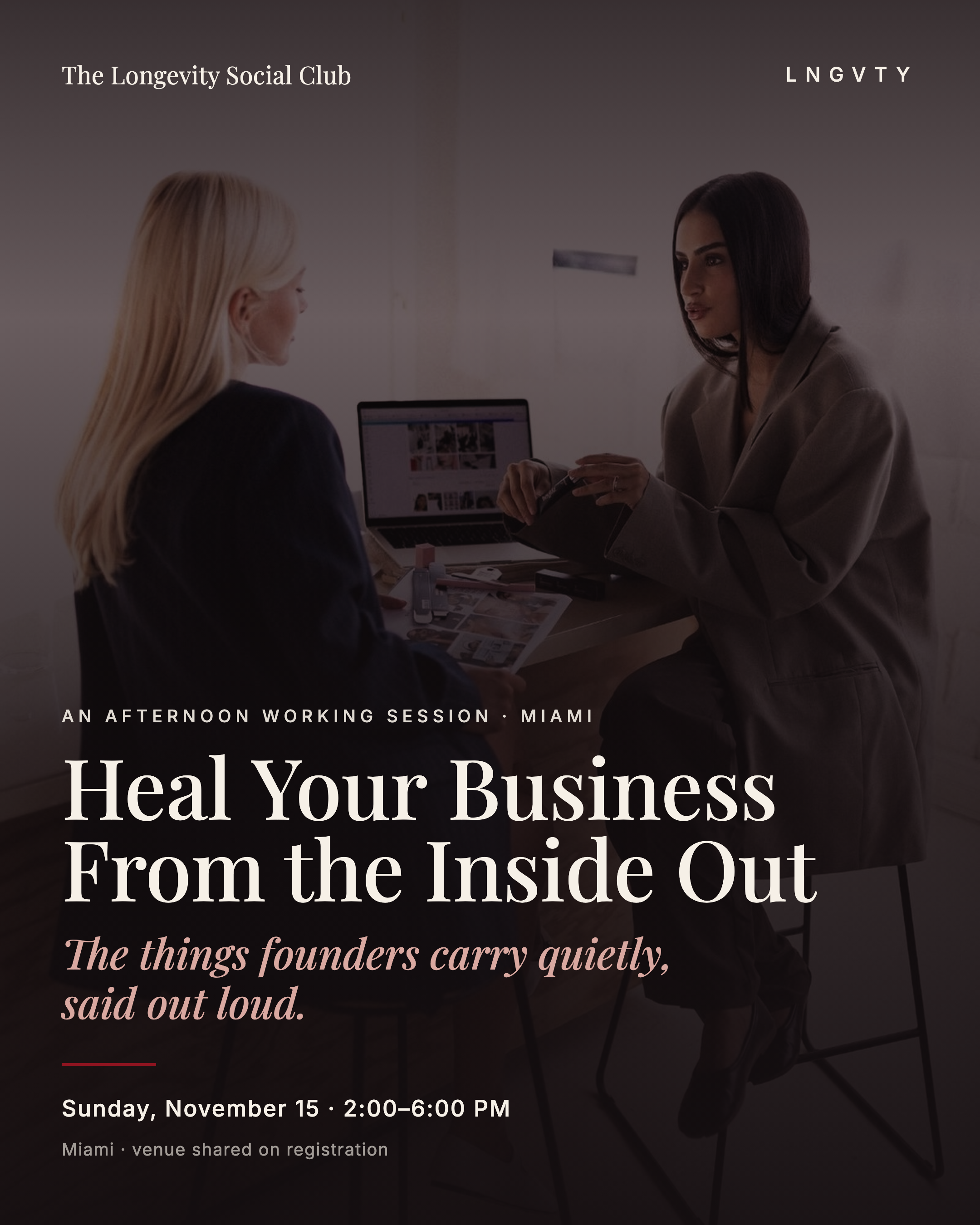 Heal Your Business From the Inside Out · A Mindset Workshop for Female Founders in Fort Lauderdale
