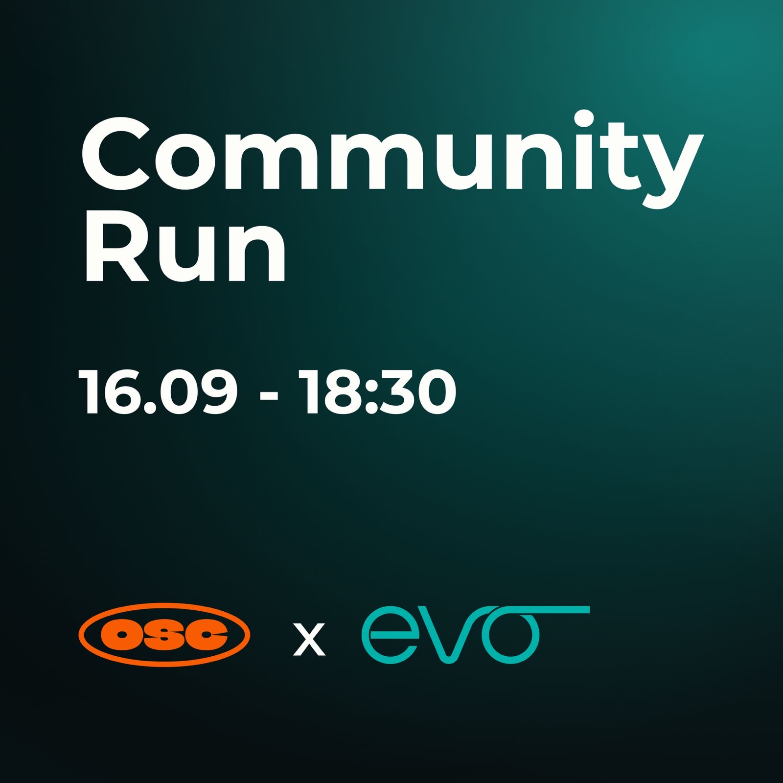 EVO FITNESS x OSC COMMUNITY RUN🧡🪩