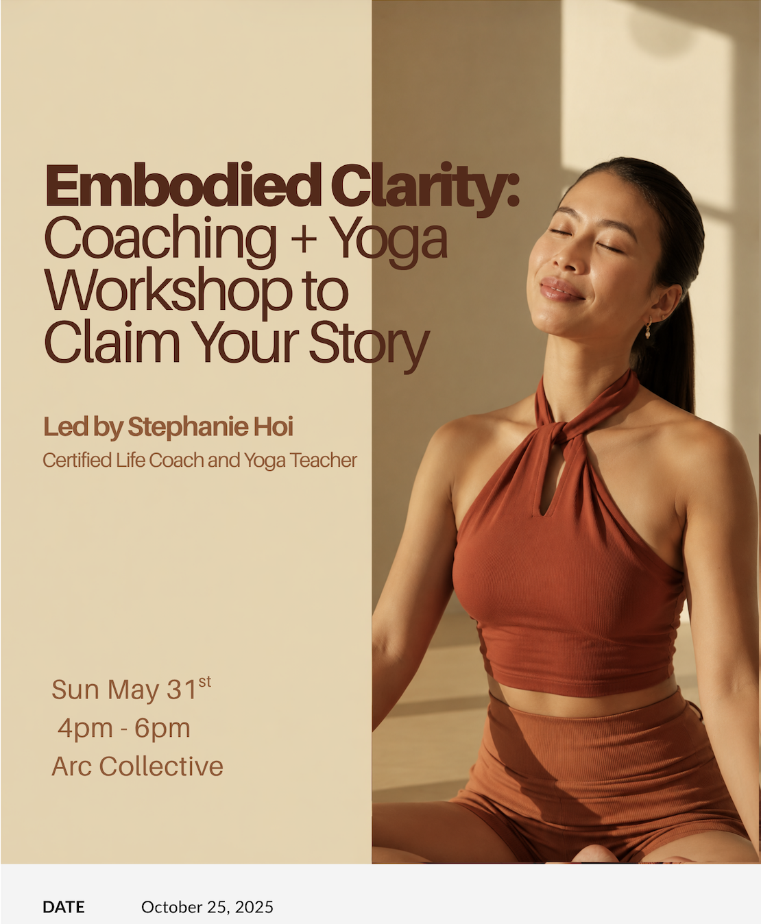 Embodied Clarity: A Coaching + Yoga workshop to claim your story