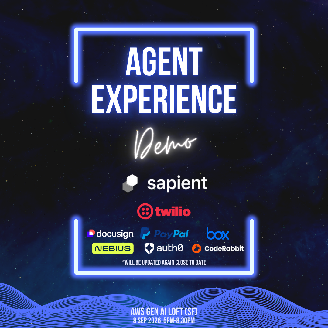 Soirée Démonstration de l'Expérience Agent par Sapient @ AWS Builder Loft (#6ème Édition)