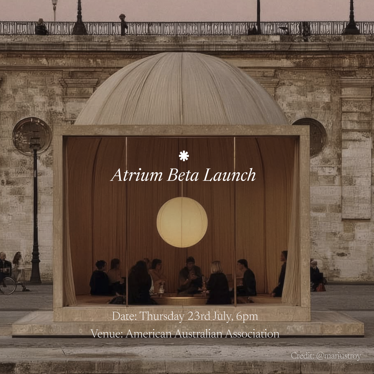 Atrium Pre-Beta Launch - NY