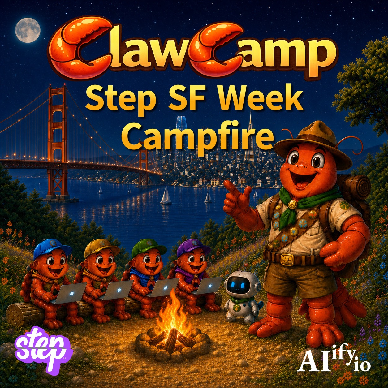 ClawCamp Campfire — Step SF Week Edition