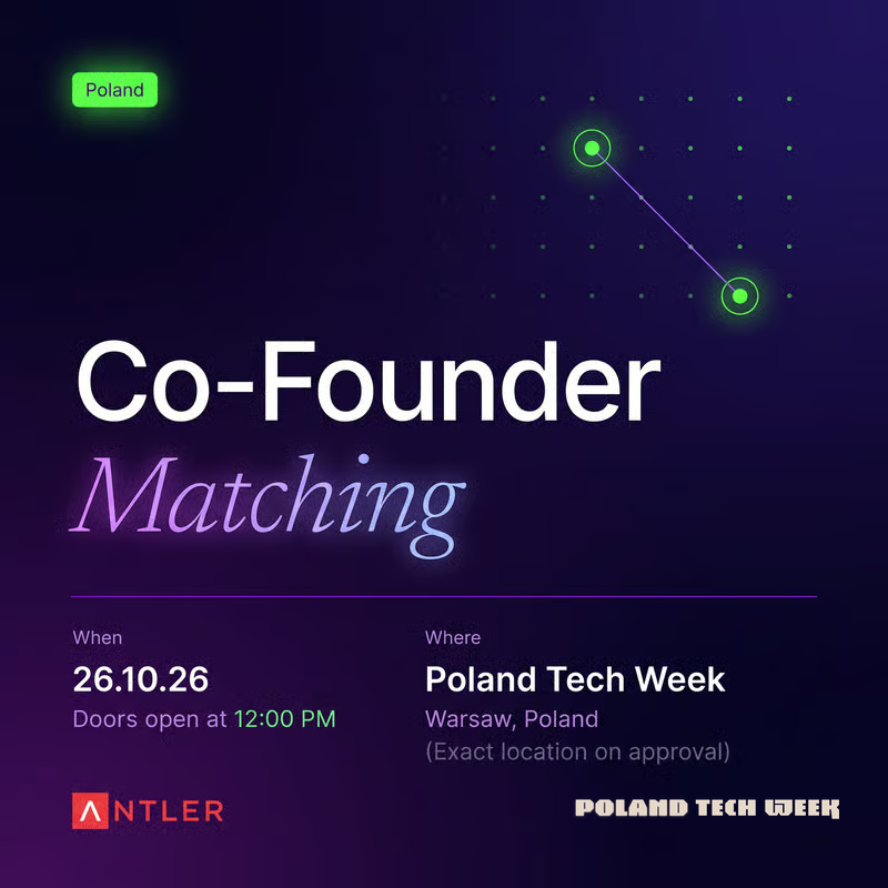 Co-Founder Matching at Poland Tech Week