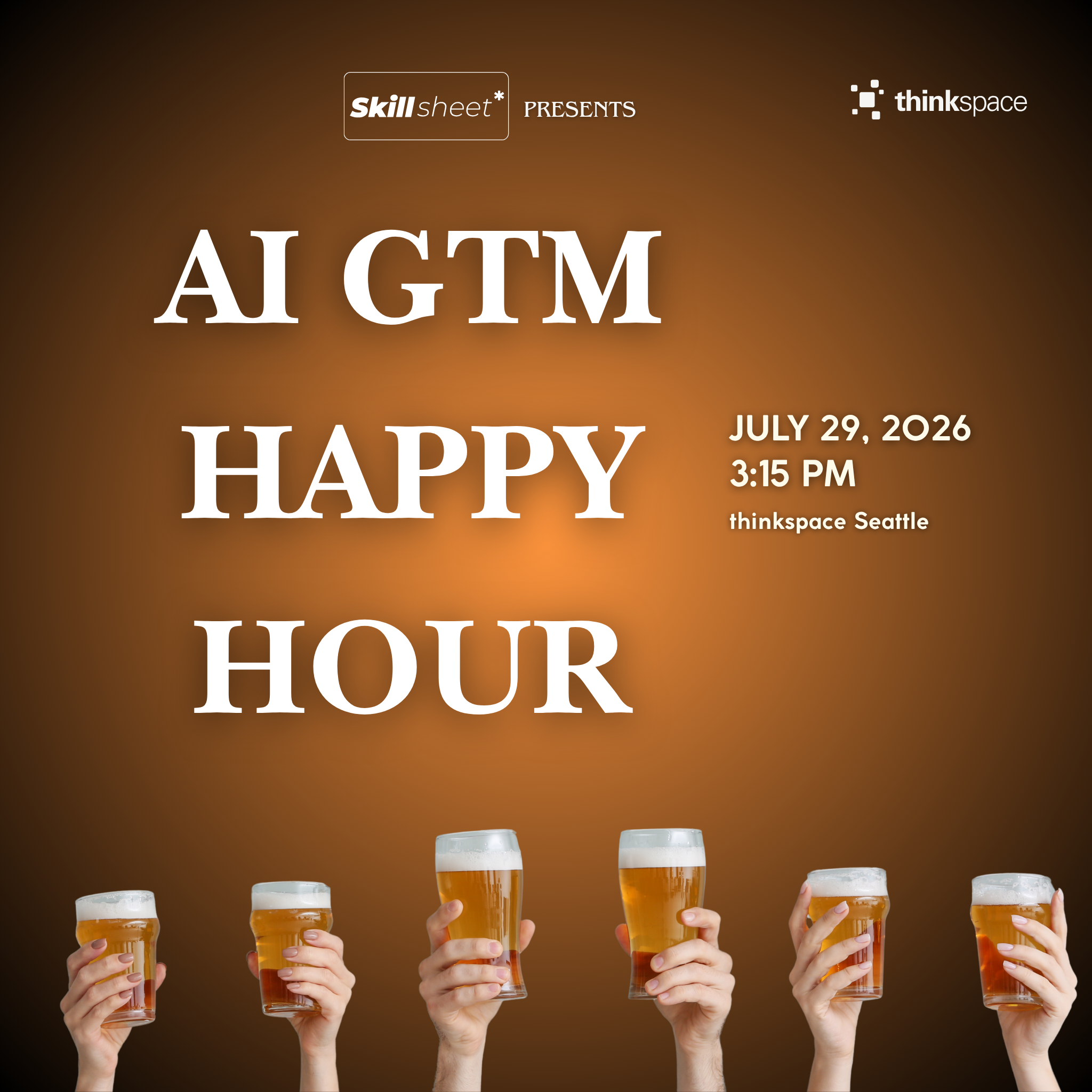 AI GTM Happy Hour - Seattles GTM Crowd, Getränke gehen auf uns