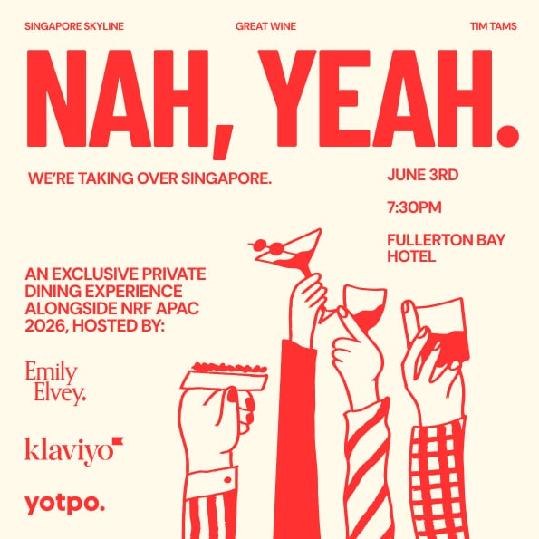 Cover art for #NRF APAC 2026 Aussie Takeover: Singapore Skyline Dinner — The Fullerton Bay Hotel Singapore