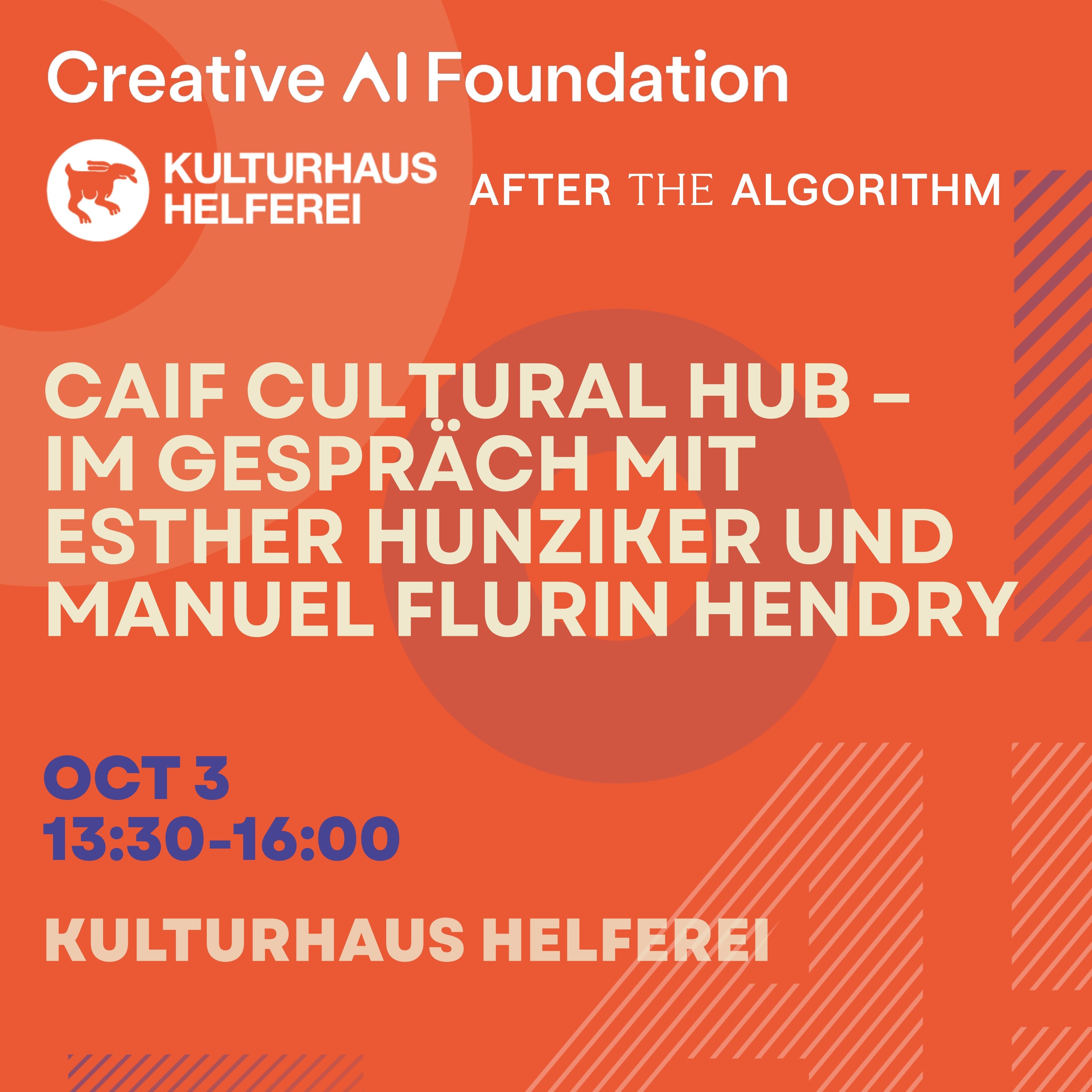 CAIF Cultureel Hub – In Gesprek met Esther Hunziker en Manuel Flurin Hendry (Duitse Sessie)