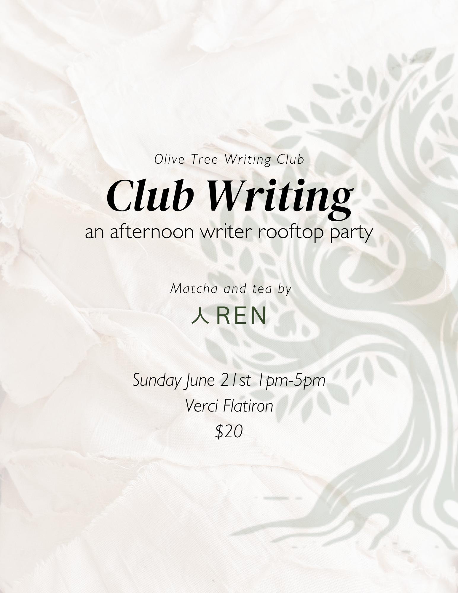 Cover art for #Club Writing: A Writer Rooftop Party — New York, NY