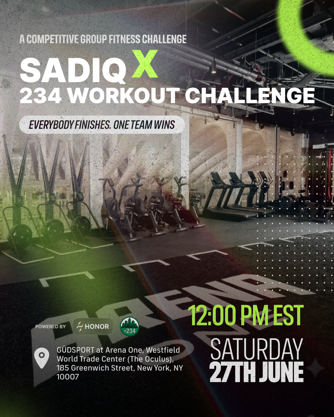 Cover art for #234 x Sadiq Workout Challenge — GÜDSPORT at ARENA ONE