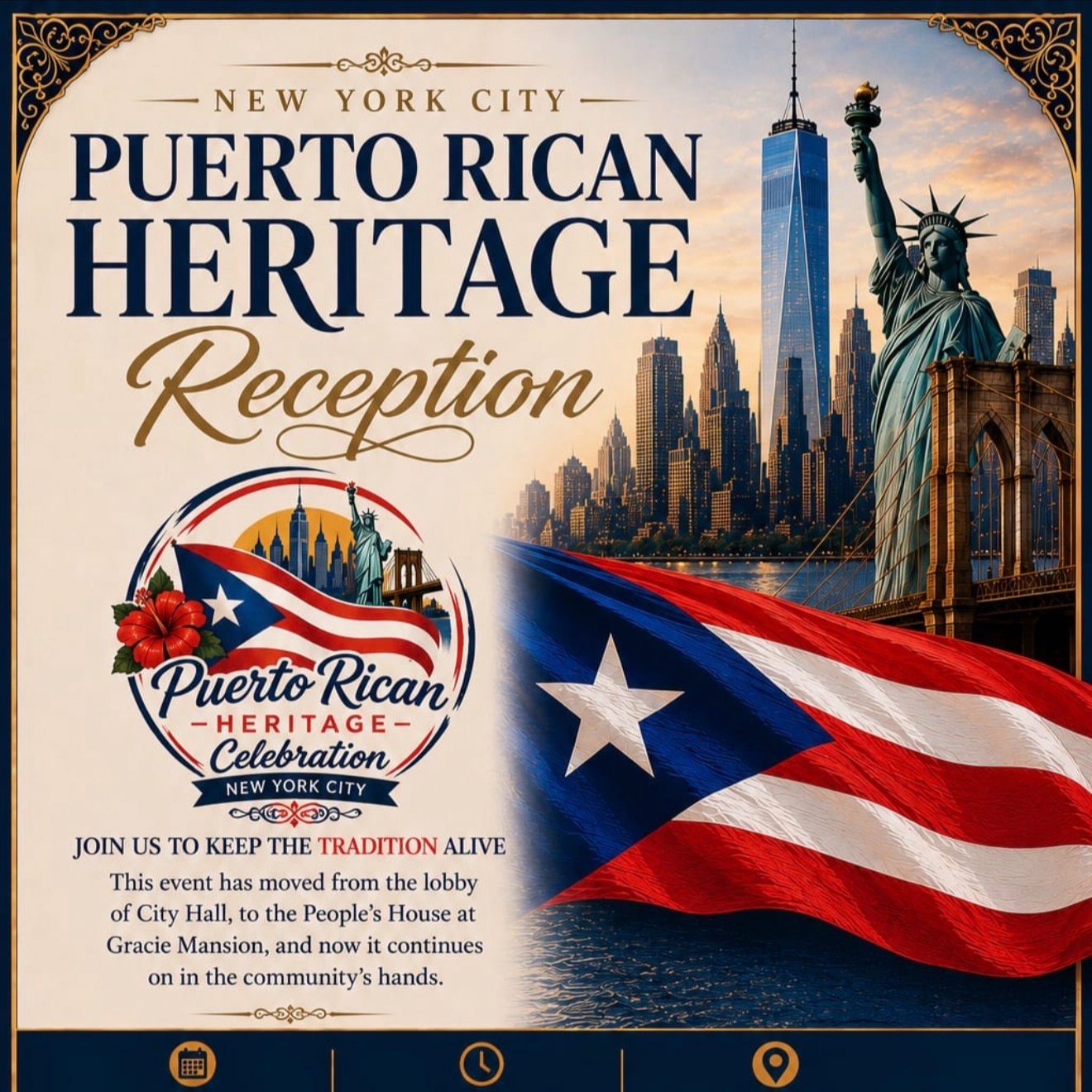 Cover art for #NYC PUERTO RICAN HERITAGE RECEPTION — 140 Stewart Ave