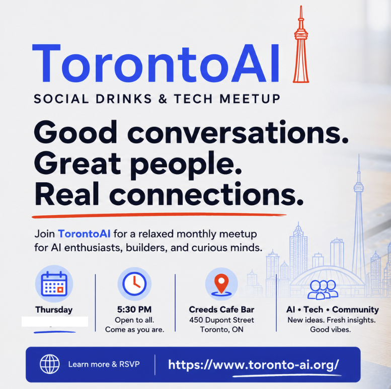 Bebidas Sociales Mensuales de TorontoAI