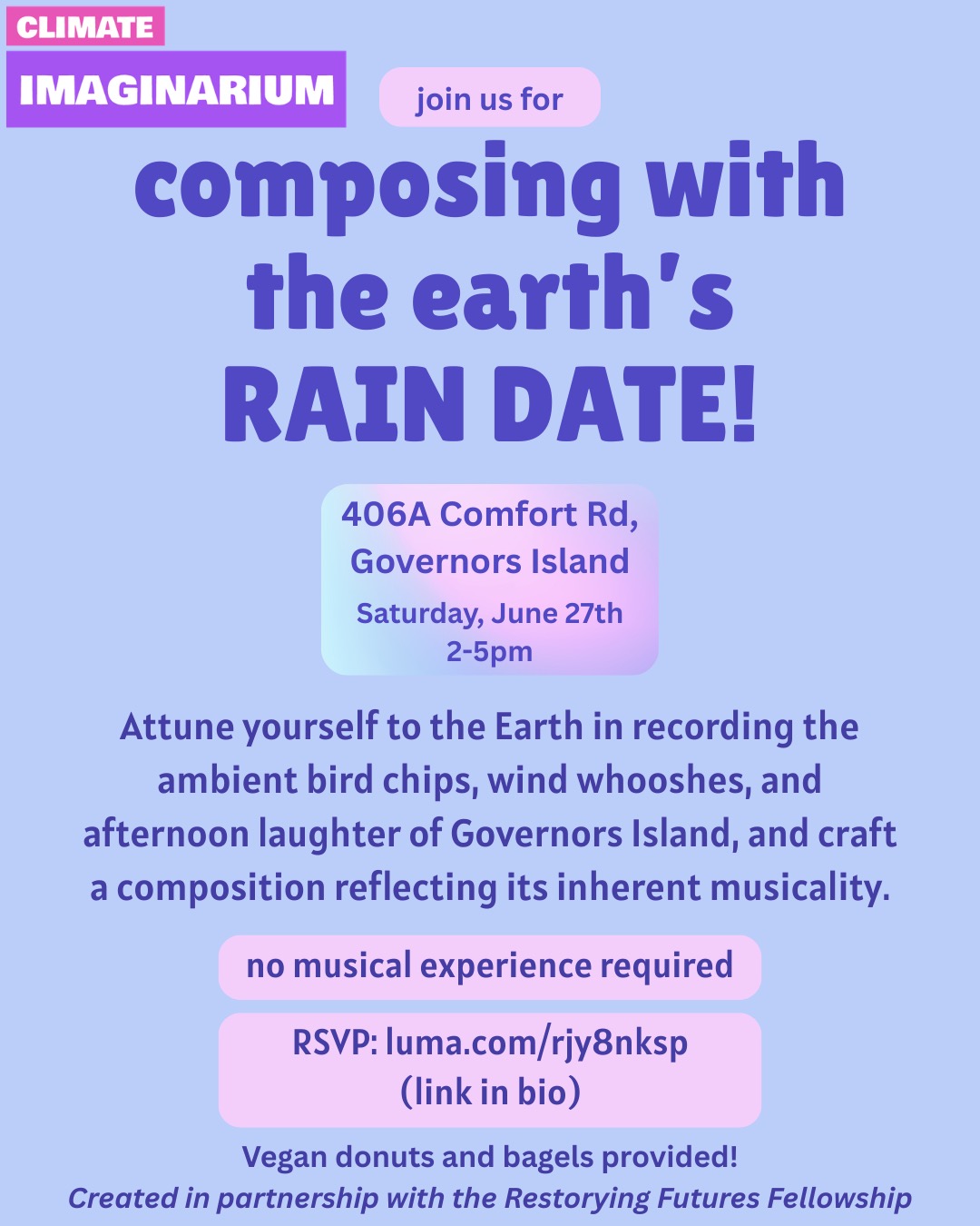 Cover art for #Composing with the Earth on Governors Island — The Climate Imaginarium
