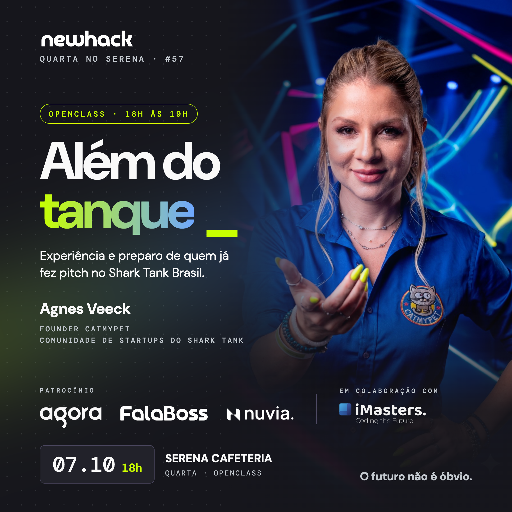 Quarta no Serena #57 | Openclass: Além do Tanque com Agnes Veeck