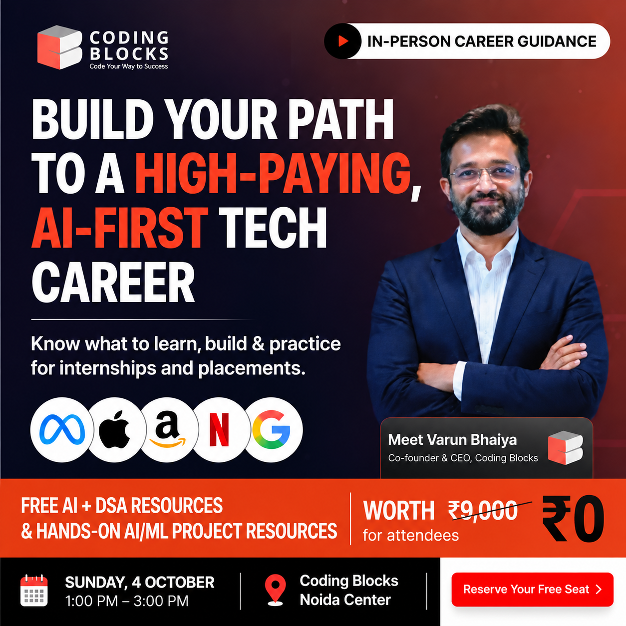 Career Guidance with Varun Bhaiya: Your Roadmap to High-Paying AI-First Tech Careers