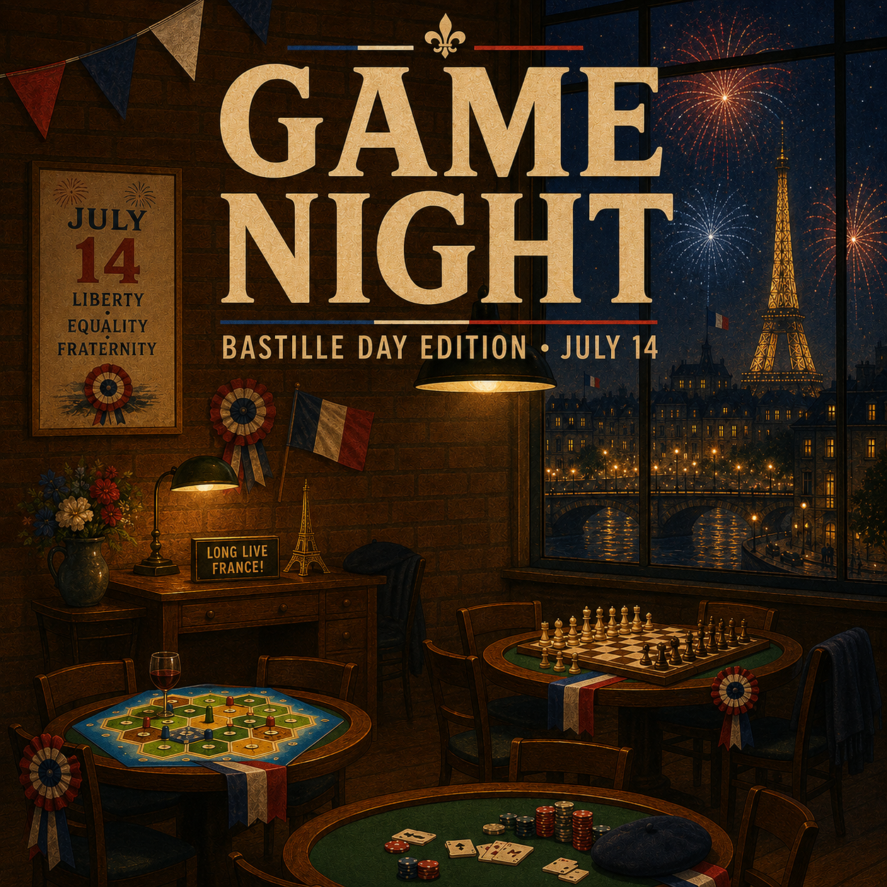 Tony & Thibaut's Game Night - A better way to meet people - 🇫🇷 Bastille Day Edition 🇫🇷
