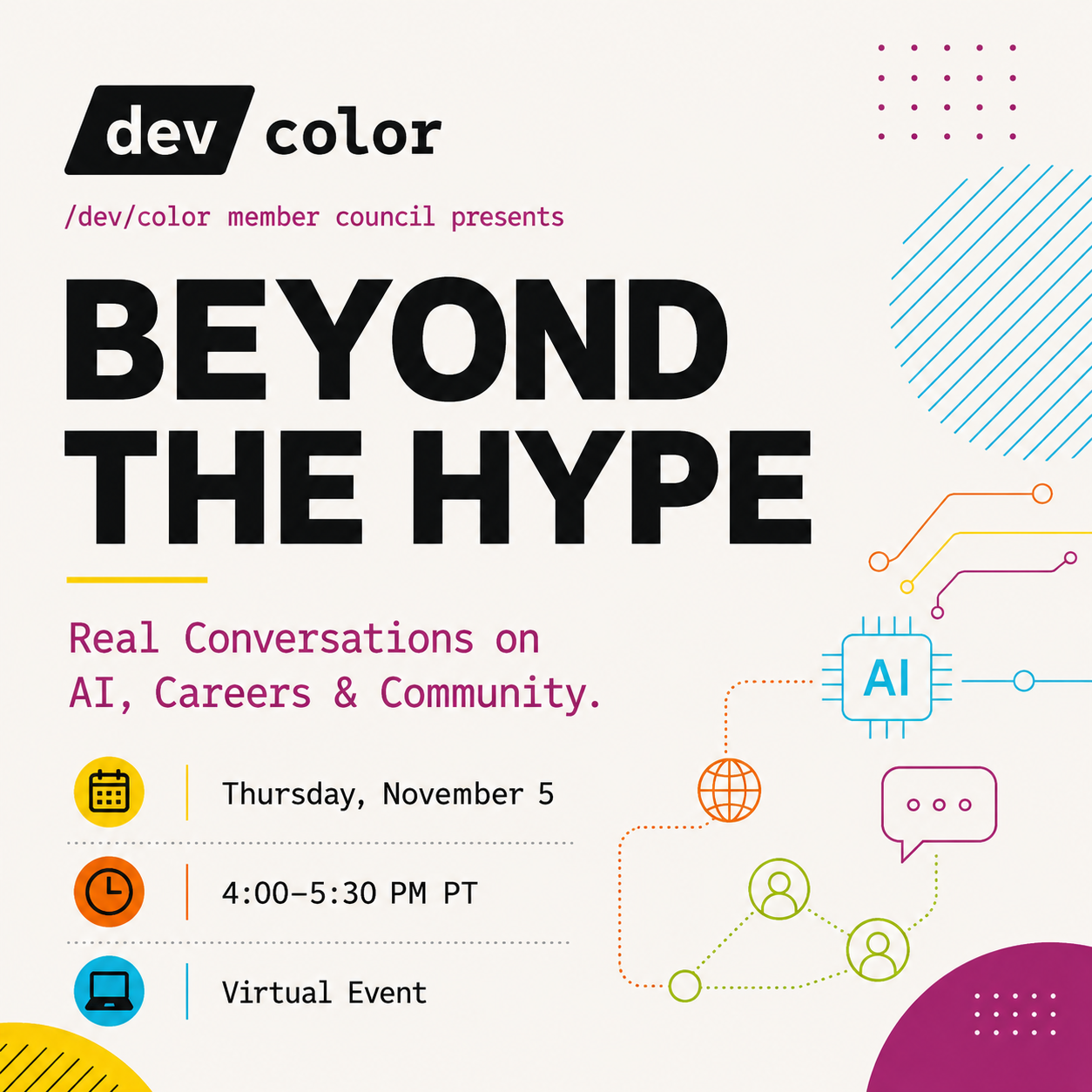 Beyond the Hype: Real Conversations on AI, Careers, & Community