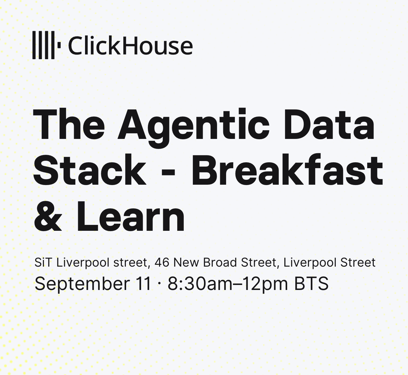 Der Agentic Data Stack - Frühstück & Lernen