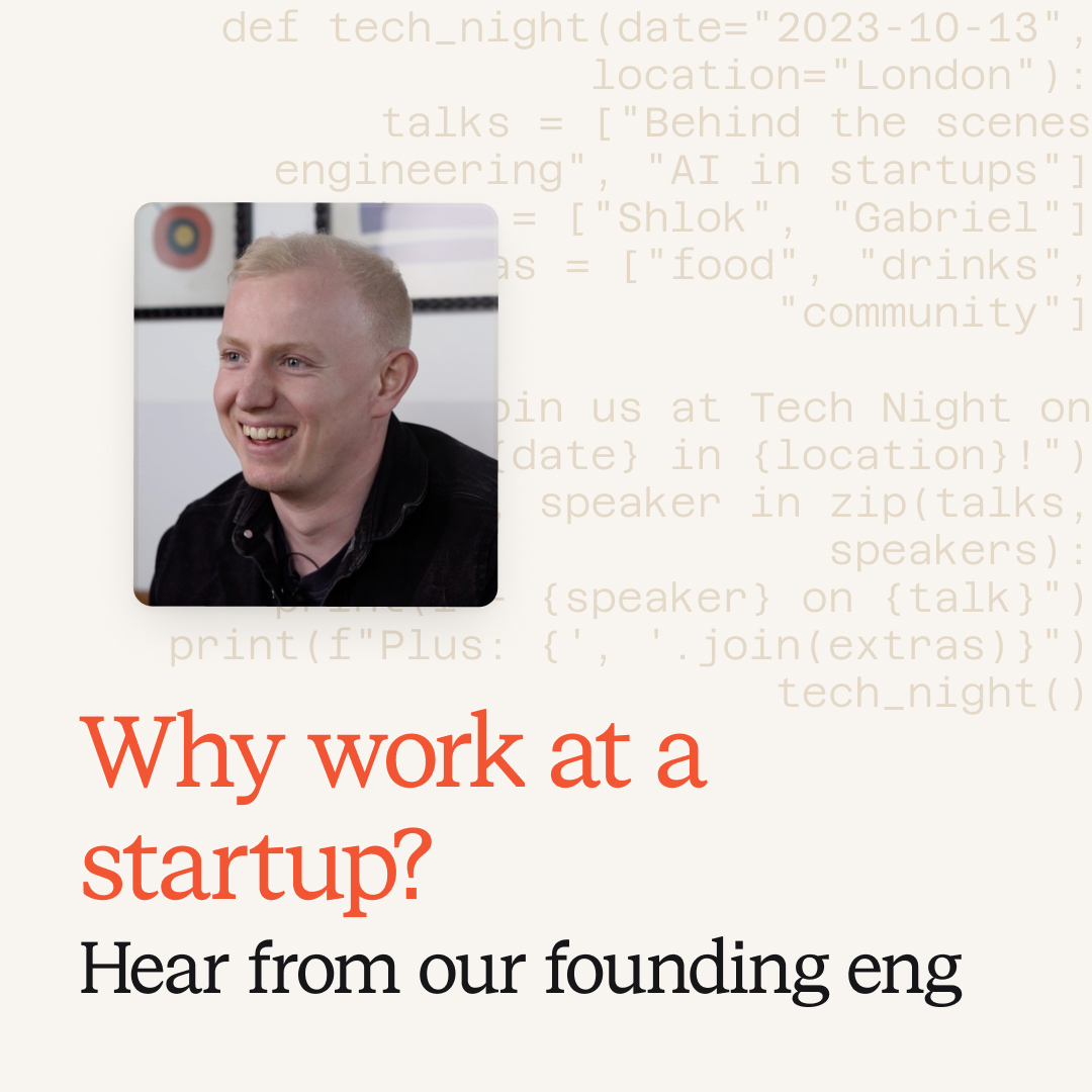 Why work at a startup?