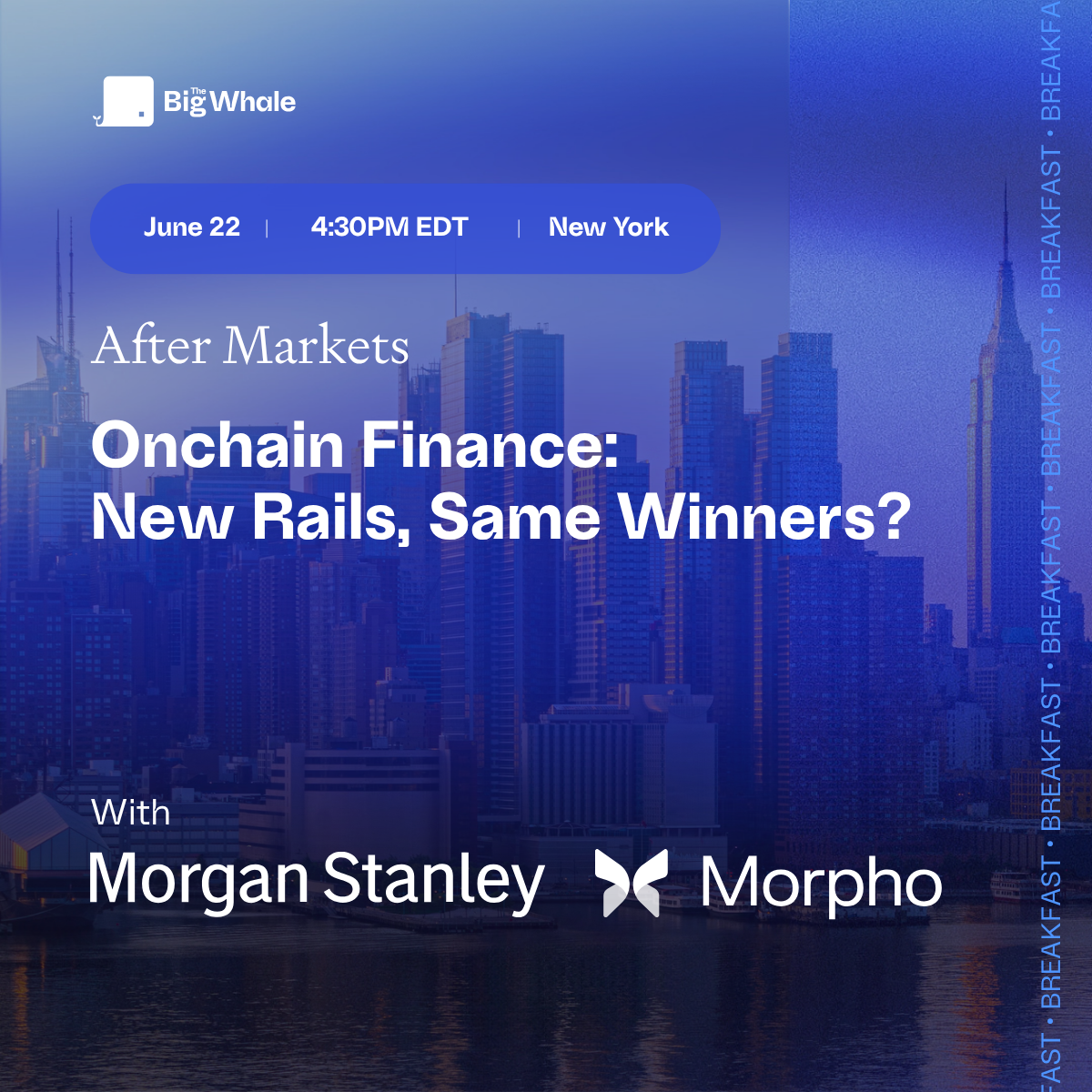 Cover art for #Onchain Finance: New Rails, Same Winners? — New York, NY
