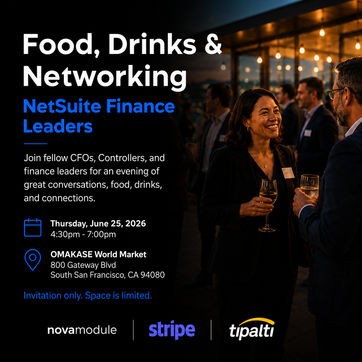 NetSuite Finance Leaders Happy Hour @OMAKASE / Oyster Point in South San Francisco