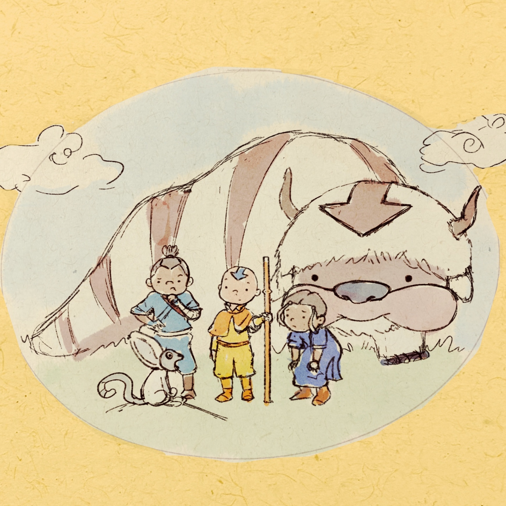 Watercolor Workshop ⬇️ Avatar the Last Airbender