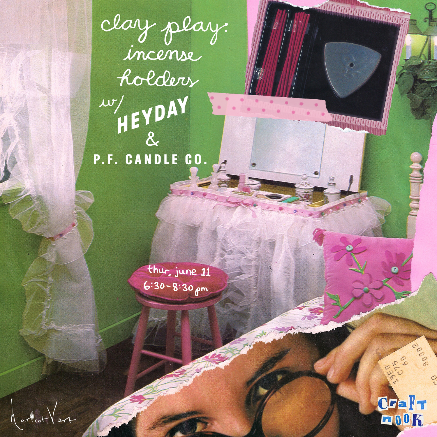 Cover art for #clay play: incense holders & facials w/ @heydayskincare & @pfcandleco — haricot vert's dreamworld