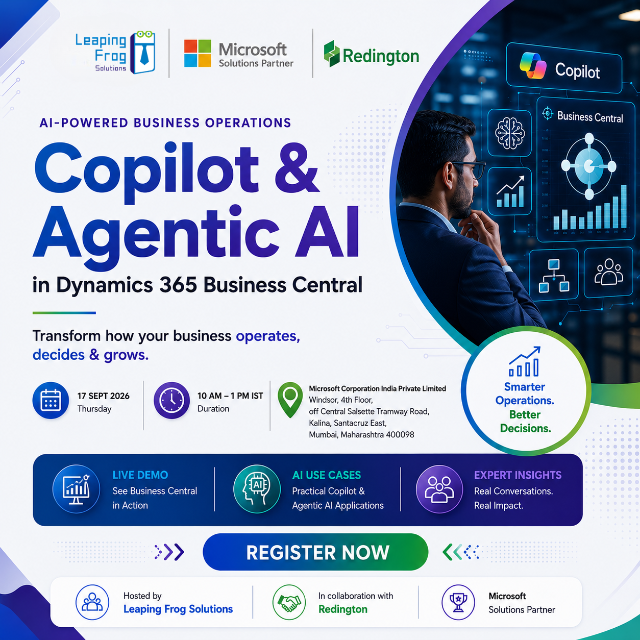 Opérations commerciales alimentées par l'IA : Copilot et IA agentique dans Dynamics 365 Business Central