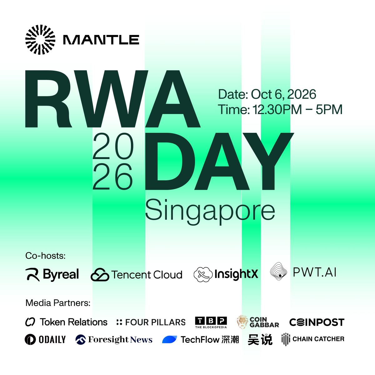 RWA Day SG: Co-hosted w/ Mantle, Byreal, Tencent Cloud, InsightX & PWT.AI