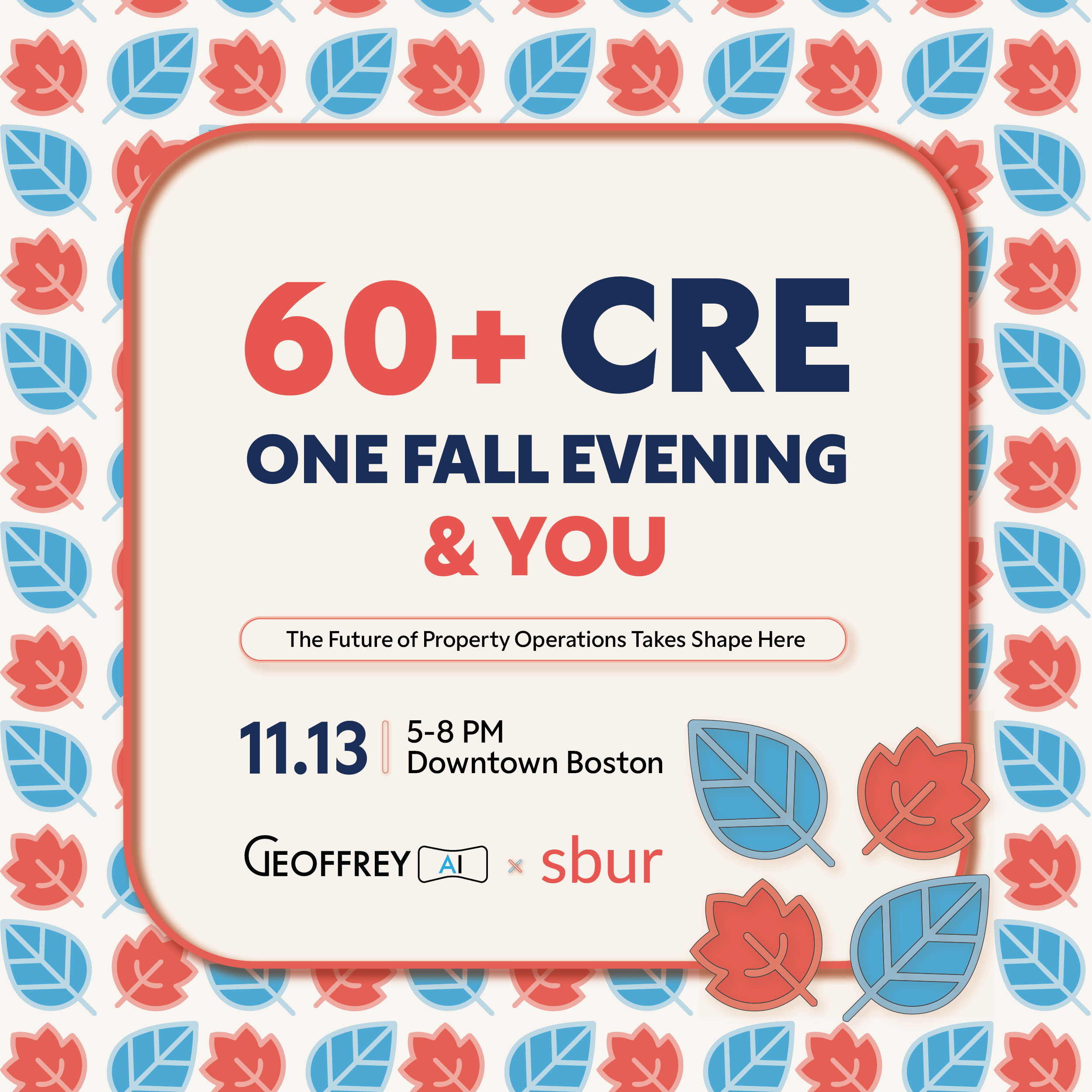 60+ Commercial Property Operators, One Fall Evening, & You