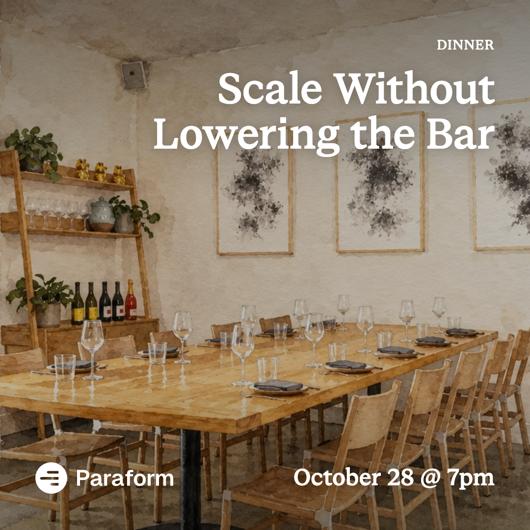 Scale Without Lowering the Bar: A Dinner for Legal Leaders