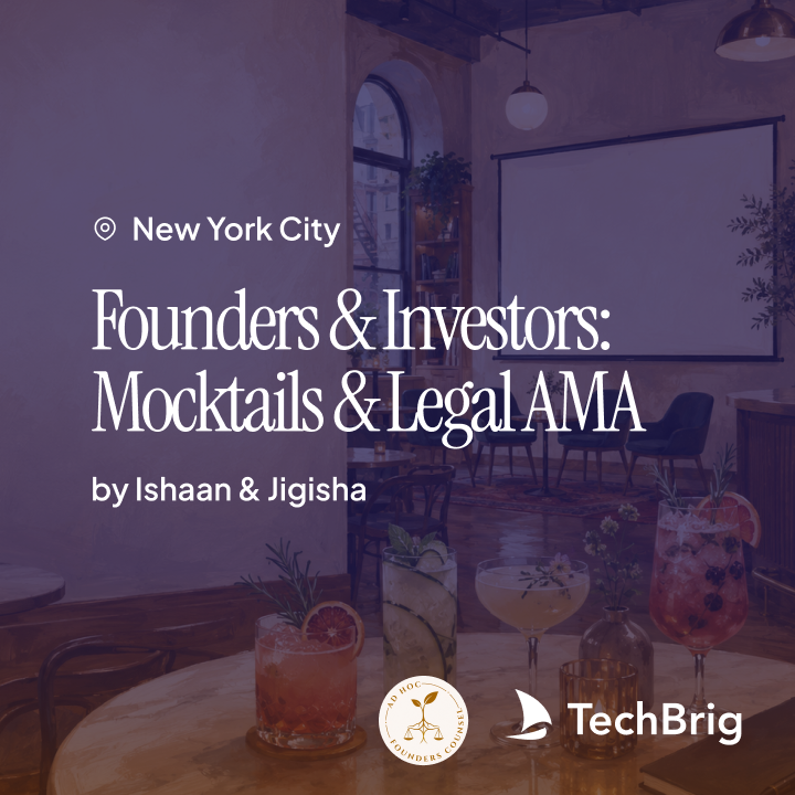 Founders & Investors: Mocktails & Legal AMA