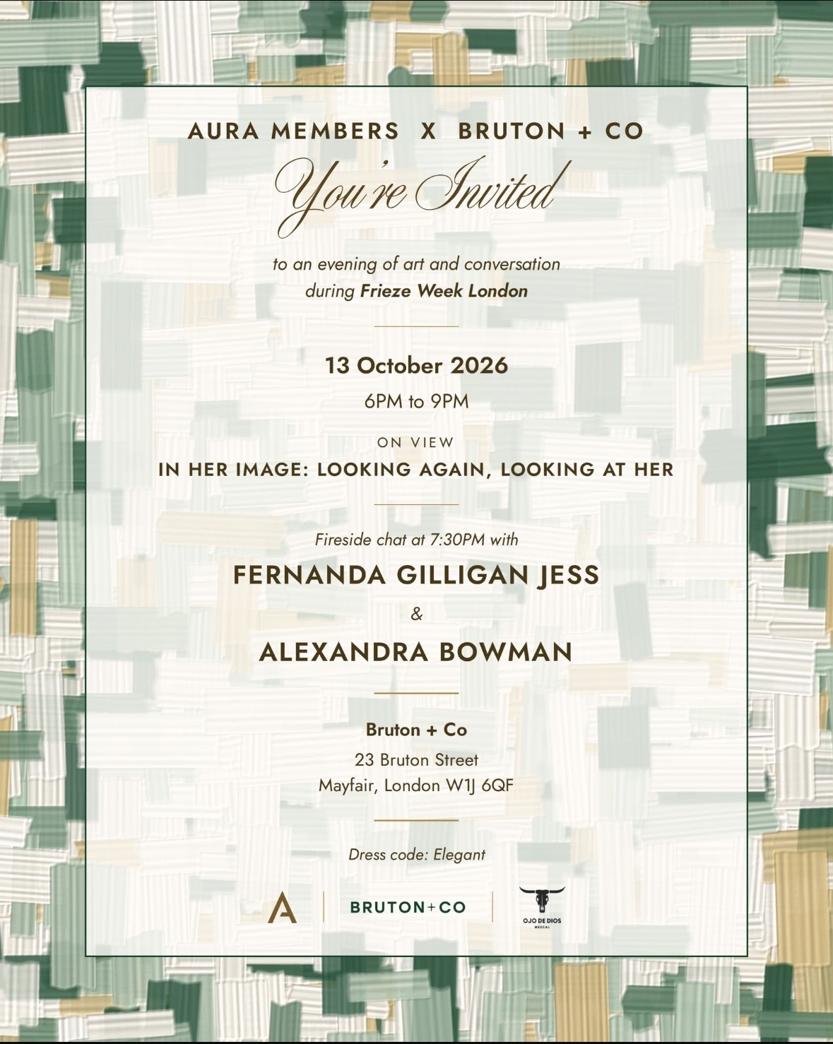 Aura Members X Bruton + co Frieze Week Event